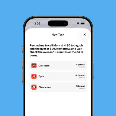 Nab voice-to-reminder interface