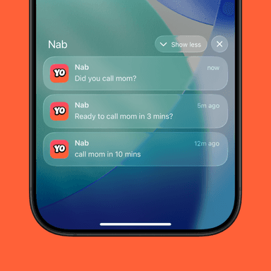 Nab triple notification system